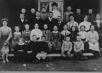 Klassfoto Snöberg skola 1909